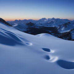 beautiful panorama of mountains