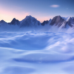 beautiful panorama of mountains