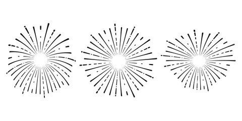 Fireworks Explosion Vector Icon Design