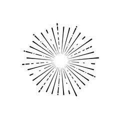 Obraz premium Fireworks Explosion Vector Icon Design