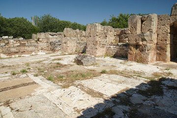 Hadrianic Baths in Aphrodisias Ancient City in Aydin, Turkiye