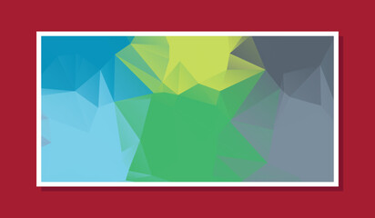 Fototapeta premium Abstract Color Polygon Background Design, Abstract Geometric Origami Style With Gradient