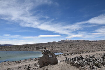 Haut-plateau de l'altiplano andin. Pérou