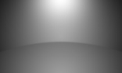 Gray color gradient studio room used for illustration background
