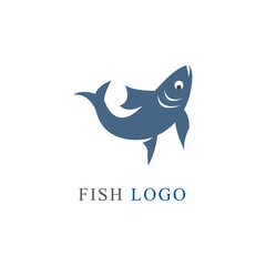  Creative and simple fish vector logo design template
