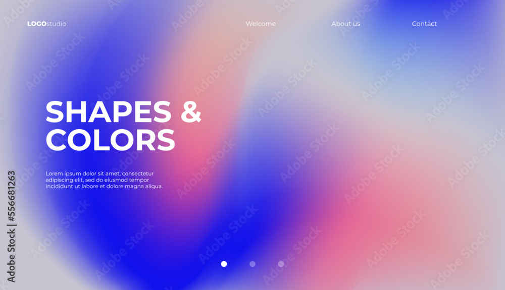 Poster minimal background with soft color gradient. vector illustration.
