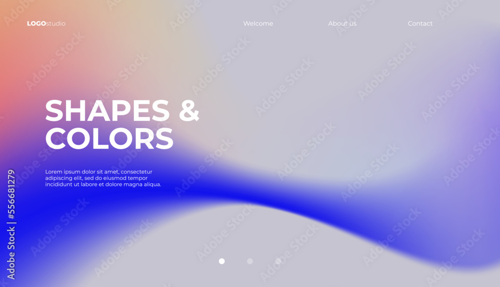 Poster minimal background with soft color gradient. vector illustration.