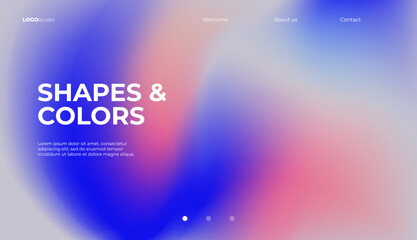 Minimal background with soft color gradient. Vector illustration.	
