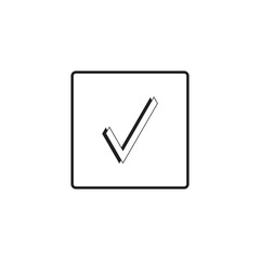 check icon symbol sign vector