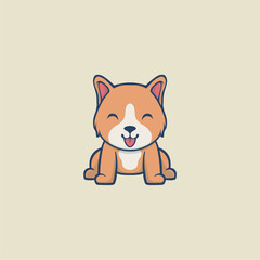 Cute Dog Vector