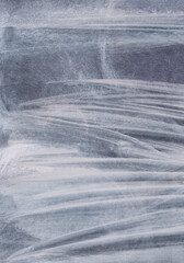 Expression of painting tone and brushstroke. Post-apocalypse on a frost. Tragic future gloomy world. Abstract illustration for background