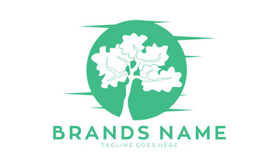Simple tree symbol icon logo