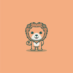 Cute Lion Vector