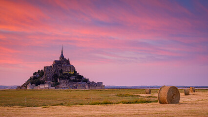 The Mont Saint Michel in the Normandy France - obrazy, fototapety, plakaty