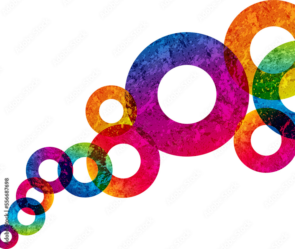 Poster abstract design circles background. vector