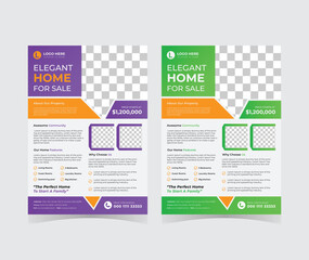 Real estate house property flyer poster template

