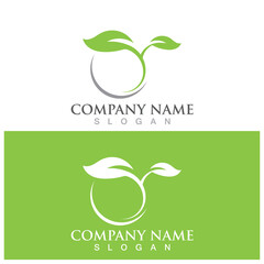 leaf ecology  icon vector illustration template design