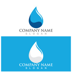 Water drop Logo Template vector illustration design