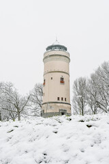 Basel, Wasserturm, Bruderholz, Wanderweg, Spazierweg, Aussichtsturm, Basel-Stadt, Winterspaziergang, Winter, Winterlandschaft, Stadt, Schweiz