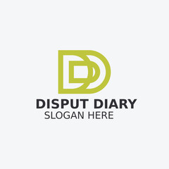 Letter DD Simple Monogram Logo