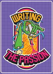 Graffiti illustration design for t-shirts, stickers, and wall art. Ghetto style, urban street art theme. stylish graffiti art and hip-hop gangster.