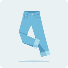 Jeans, Denim, flat design, and Illustration
