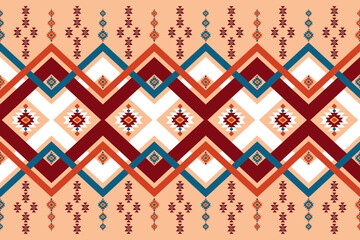 ethnic geometric seamless pattern. Design for fabric, clothes, decorative paper, wrapping, embroidery, illustration, vector, batik pattern, ethnic pattern, Aztec pattern