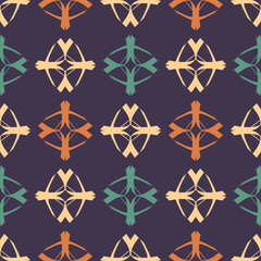 Seamless pattern with geometric ornament.