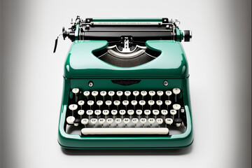 Legacy typewriter green. Generative AI