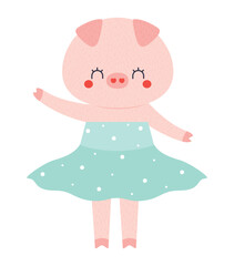 Plakat pig dancer of ballet