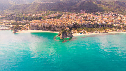 Wybrzeże Kalabrii, Tropea, Włochy - obrazy, fototapety, plakaty