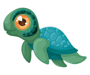 Obraz premium cute turtle design