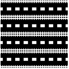 Vector pattern in geometric ornamental style. Black and white abstract background. Seamless repeat pattern.