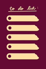 To do list template design