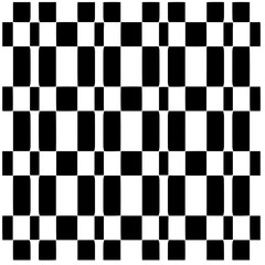 Fototapeta premium Vector pattern in geometric ornamental style. Black and white abstract background. Seamless repeat pattern.