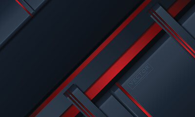 Abstract dark blue banner template