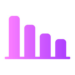 bar chart gradient icon