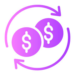 exchange gradient icon