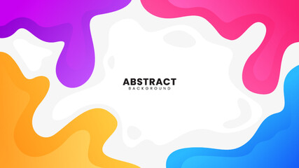 Abstract minimalist wave background. Modern colorful background design. Liquid shapes composition. Fit for presentation design, website, banners, wallpapers, brochure, posters