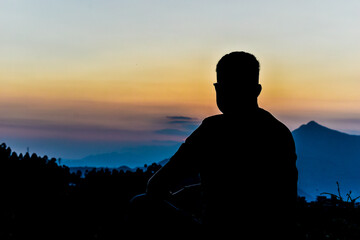 silhouette of a person