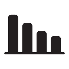 bar chart glyph icon