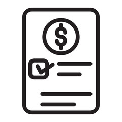 invoice line icon