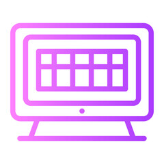 spreadsheet gradient icon