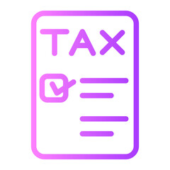 tax gradient icon