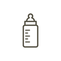 baby bottle icon design vector template