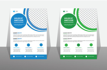Business Flyer & Corporate Flyer for Template Design A4 Size Brochure Design. Modern Proposal Poster, Advertising Layout Cover Design.