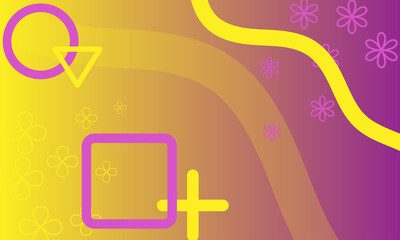 Patterns in orange and purple