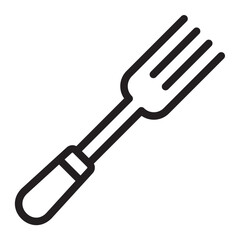 fork line icon