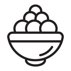 meatball line icon