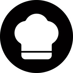 chef hat glyph icon